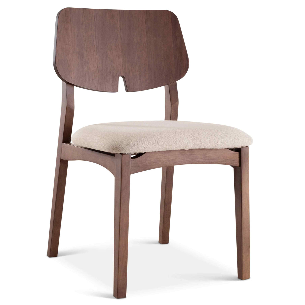 Beth Woven Fabric Armless Dining Chair