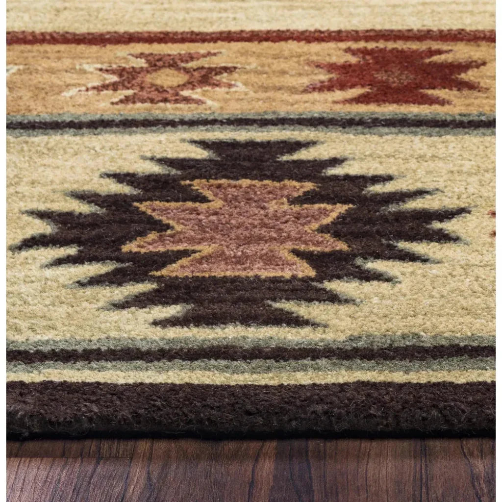 LOOMLAN Daxy Khaki Round Area Rugs