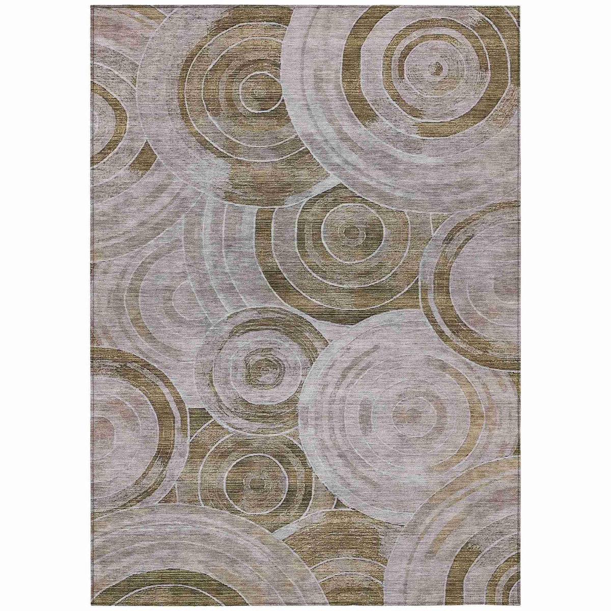 Jaelain Brown Washable Indoor-Outdoor Rug