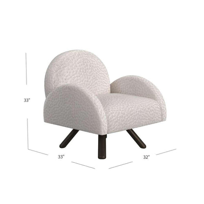 Myrtle Wood Beige Armless Accent Chair - Heirloom Quality Wood - view 6