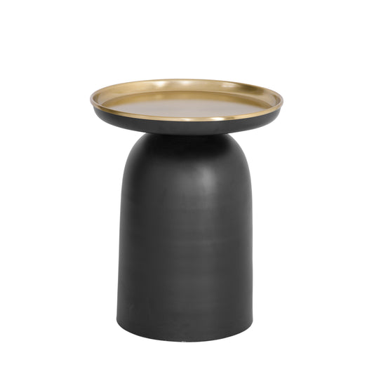 Leta Metal Black Round Scatter Table