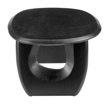 Arasan Wood Black Oval Coffee Table