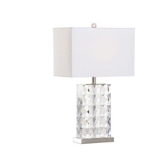 Wildwood Josette Crystal Design Silver Finish Table Lamp