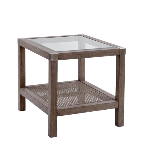 Calum Rubberwood Square End Table