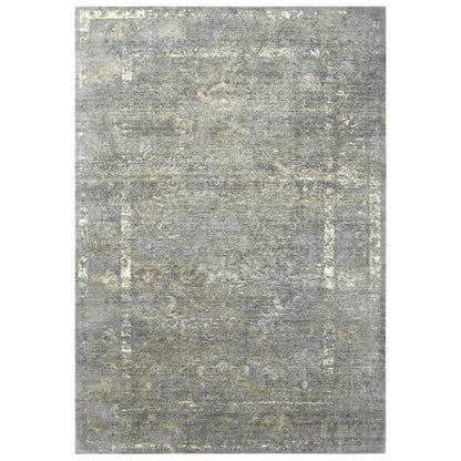 Chuc Border Gray Large Area Rugs For Living Room