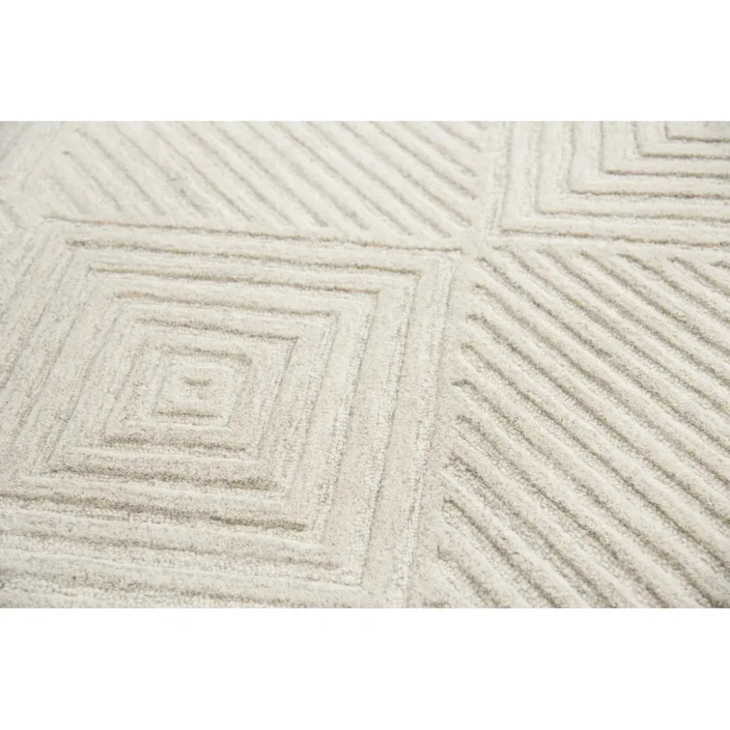 Bomb Diamond Light Beige Large Area Rugs - LOOMLAN - LOOMLAN - Area Rugs