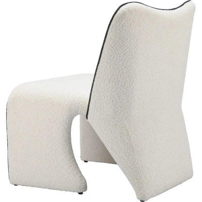 Novo Steel Ivory Armless Accent Chair -- view 5