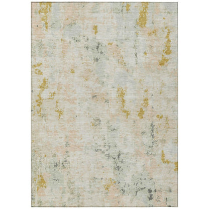 Jaelaris Brown Washable Indoor-Outdoor Rug