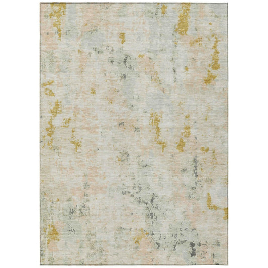Jaelaris Brown Washable Indoor-Outdoor Rug