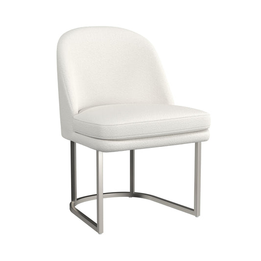 Bassett Mirror Pearl Performance Fabric Armless Dining Chair 2PC