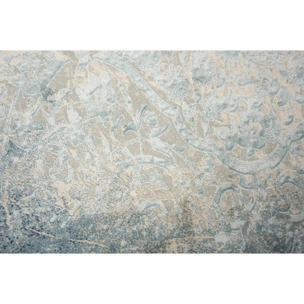 Born Scroll Blue Kitchen Hallway Runner Rug - LOOMLAN - LOOMLAN - Area Rugs