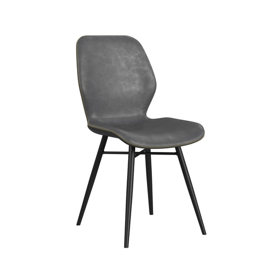 Paul Metal Black Armless Side Chair