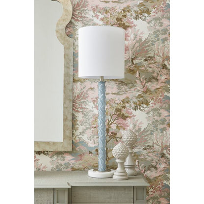 Chelsea House Emily Grey Marble Three-Dimensional Pattern Table Lamp