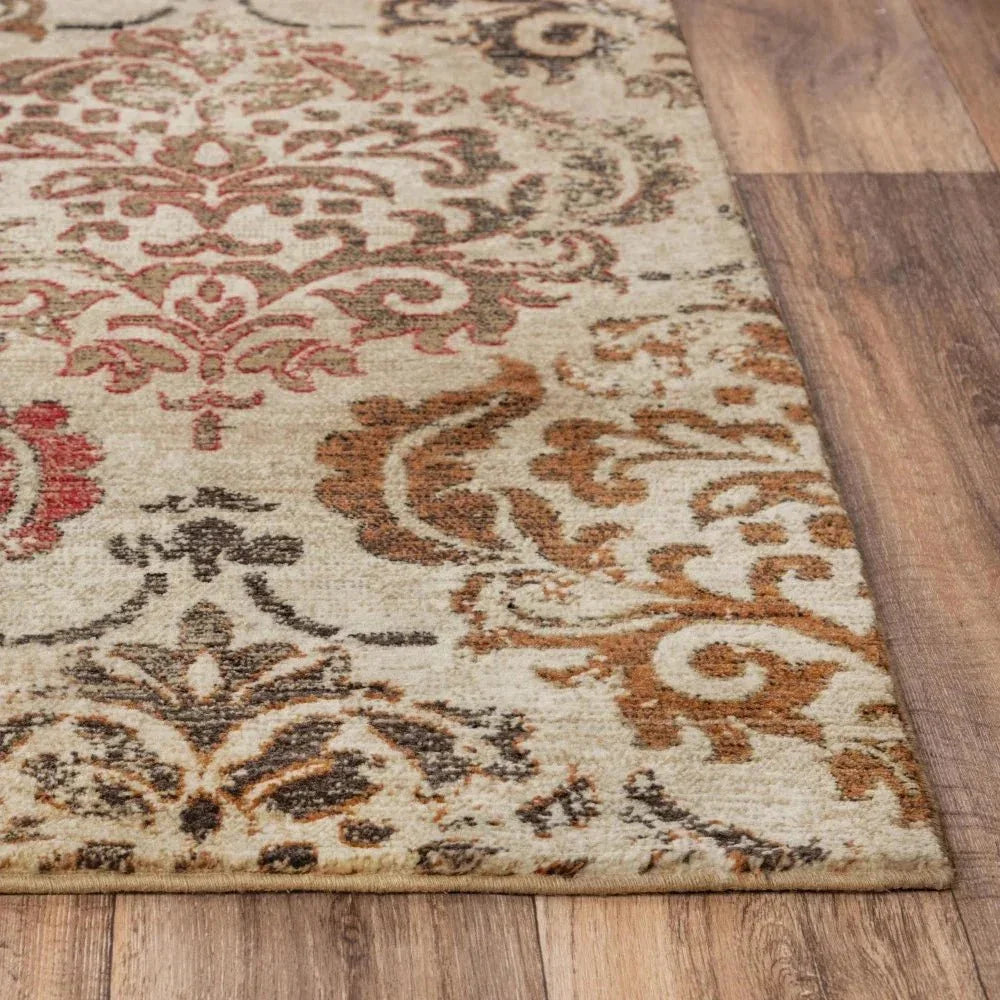 Clur Medallion Brown Large Area Rugs For Living Room -- brown