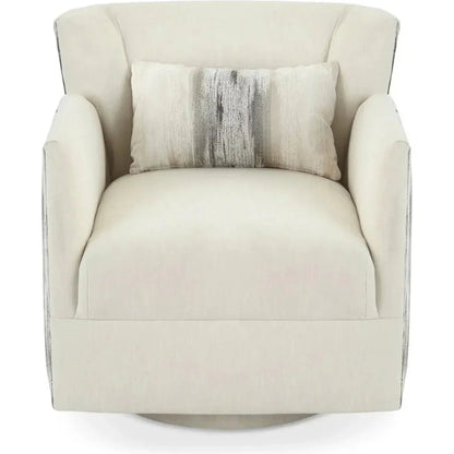 Grace Fabric Swivel Club Chair