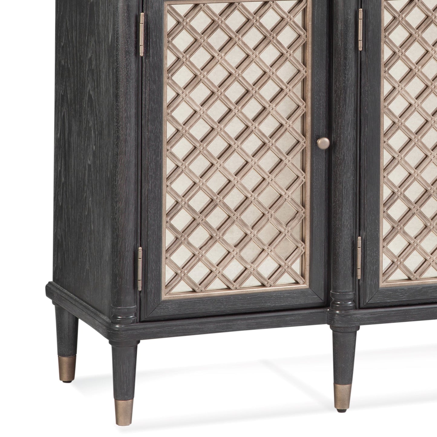 Groveland Wood and Metal Black Server