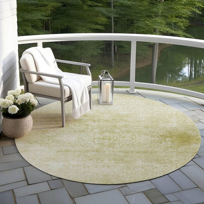 Kaelas Gold Washable Indoor-Outdoor Rug