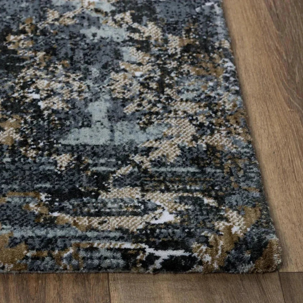 Bawa Charcoal Large Area Rugs For Living Room -- charcoal