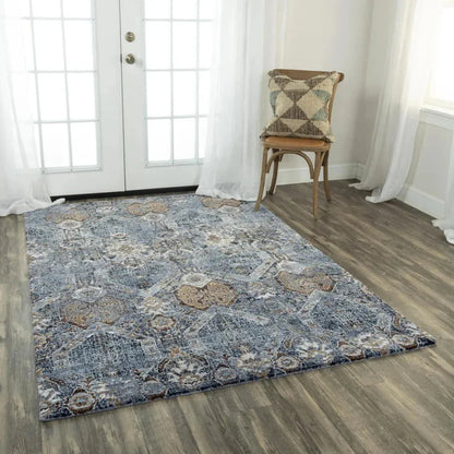 Behr Geometric Gray Large Area Rugs For Living Room -- gray