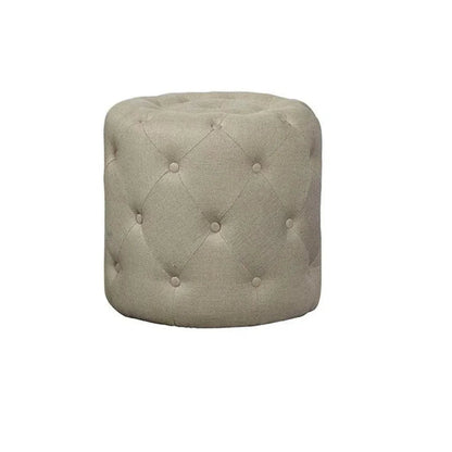 Dumplin' Linen Round Stool -- view 2