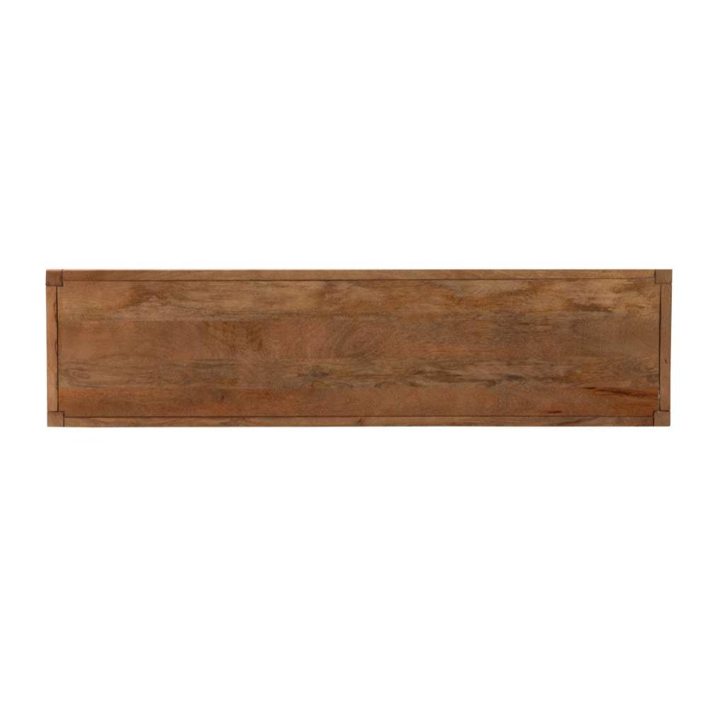 Pentak Wood Brown Rectangular Console Table - Heirloom Quality Wood - view 6