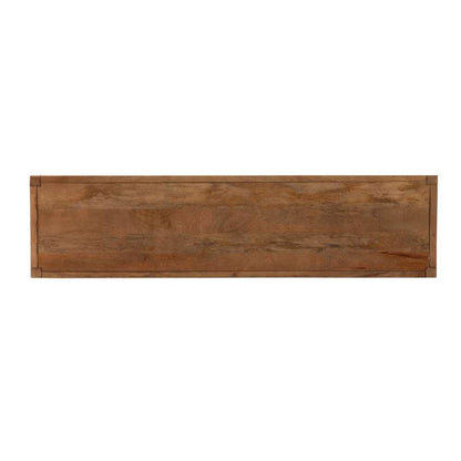 Pentak Wood Brown Rectangular Console Table - Heirloom Quality Wood - view 6
