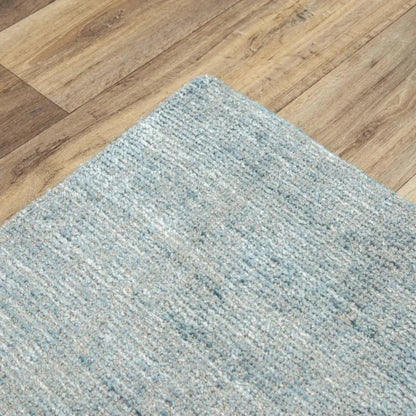 Bamb Solid Blue Area Rugs For Living Room -- blue