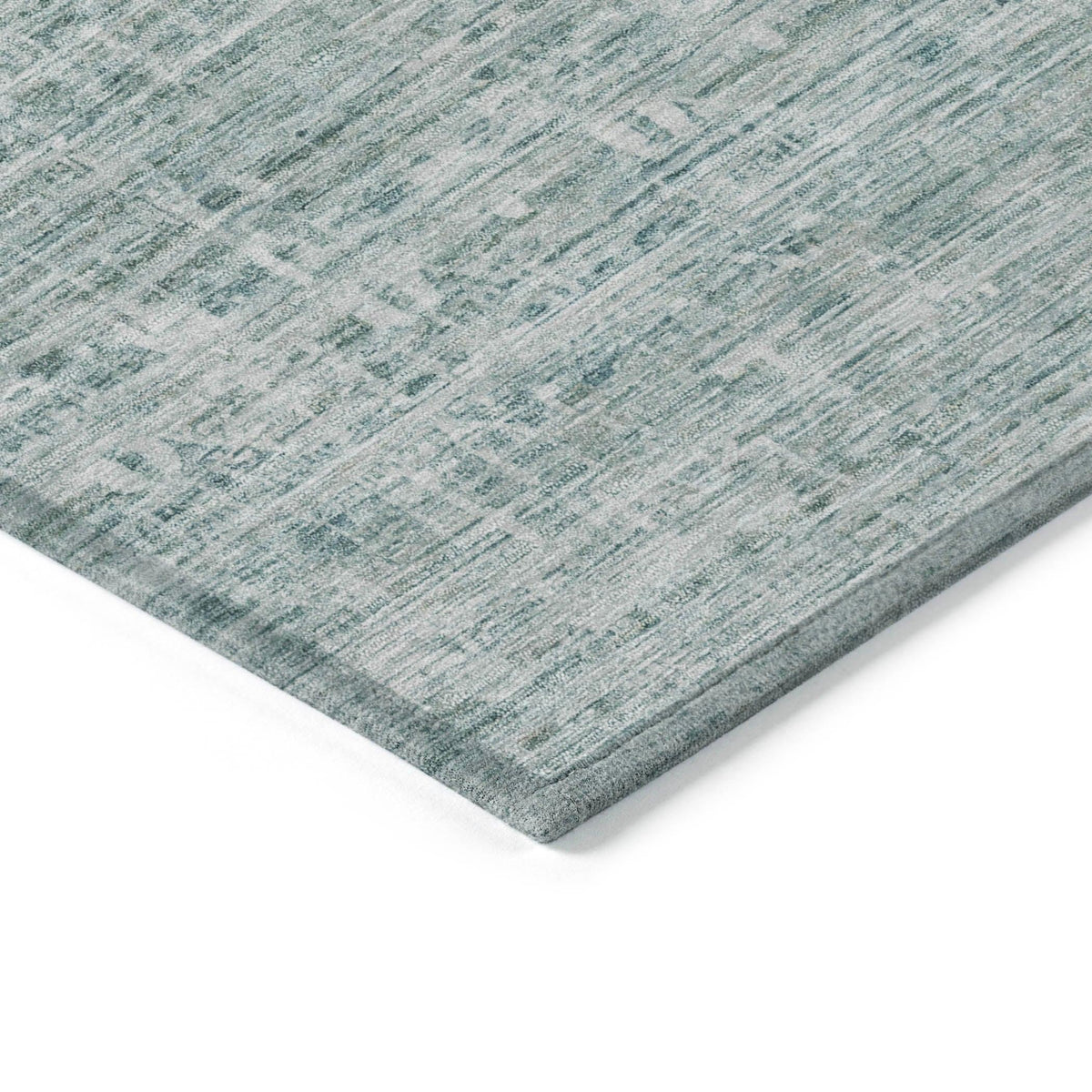 Irion Teal Washable Indoor-Outdoor Rug