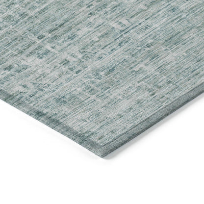 Irion Teal Washable Indoor-Outdoor Rug