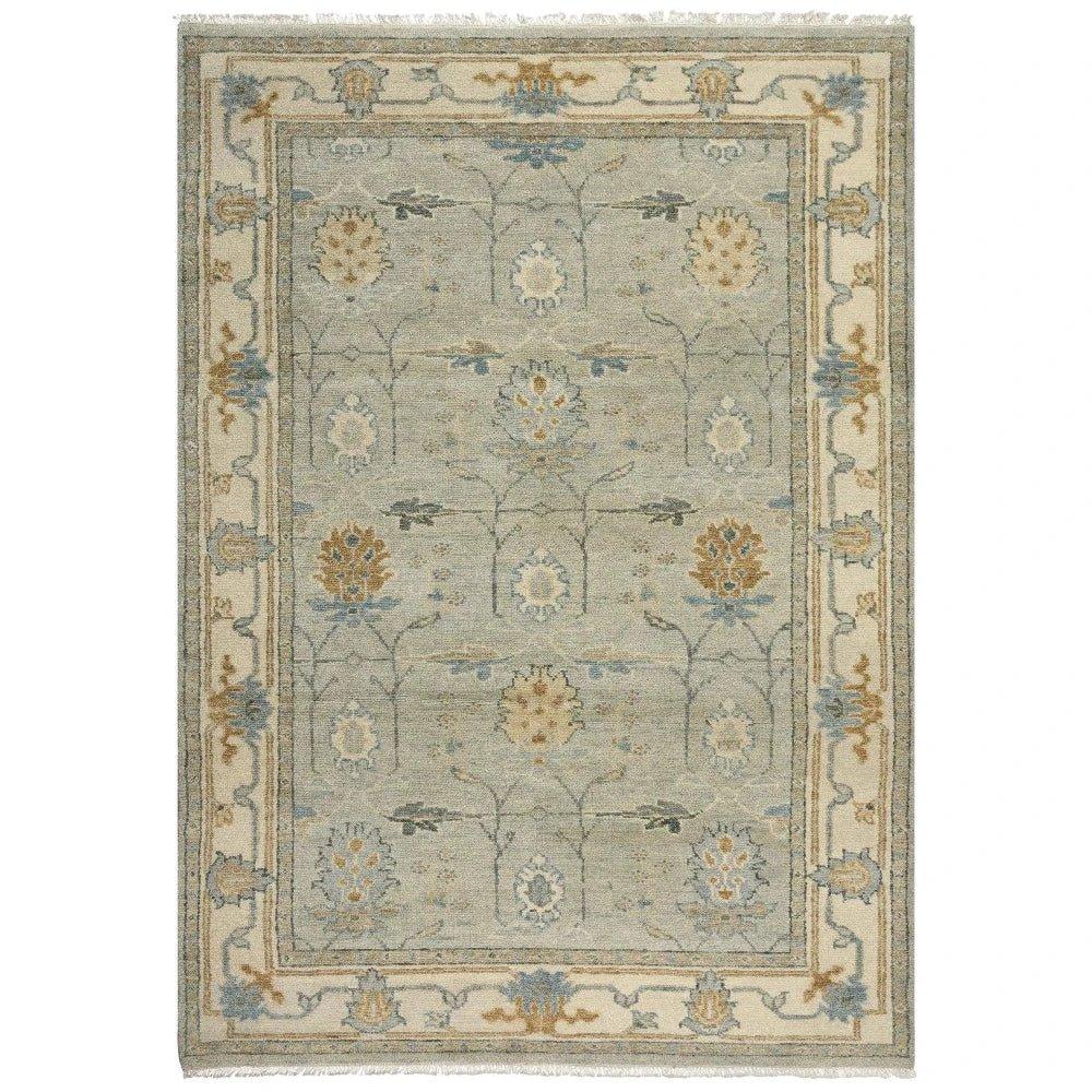Aero Border Beige Large Area Rugs For Living Room