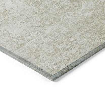 Kaelas Brown Washable Indoor-Outdoor Rug