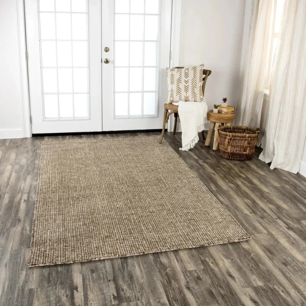 Dogo Tweed Brown Large Area Rugs For Living Room -- brown