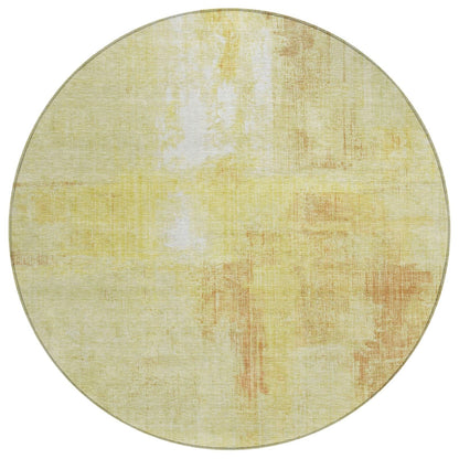 Jaelor Gold Washable Indoor-Outdoor Rug