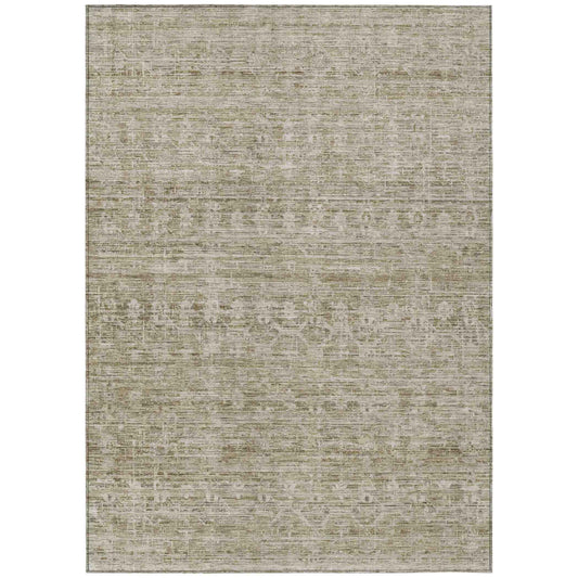 Irion Taupe Washable Indoor-Outdoor Rug