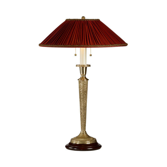 Wildwood Jeweler'S Hammer Gold Finish Candlestick Table Lamp
