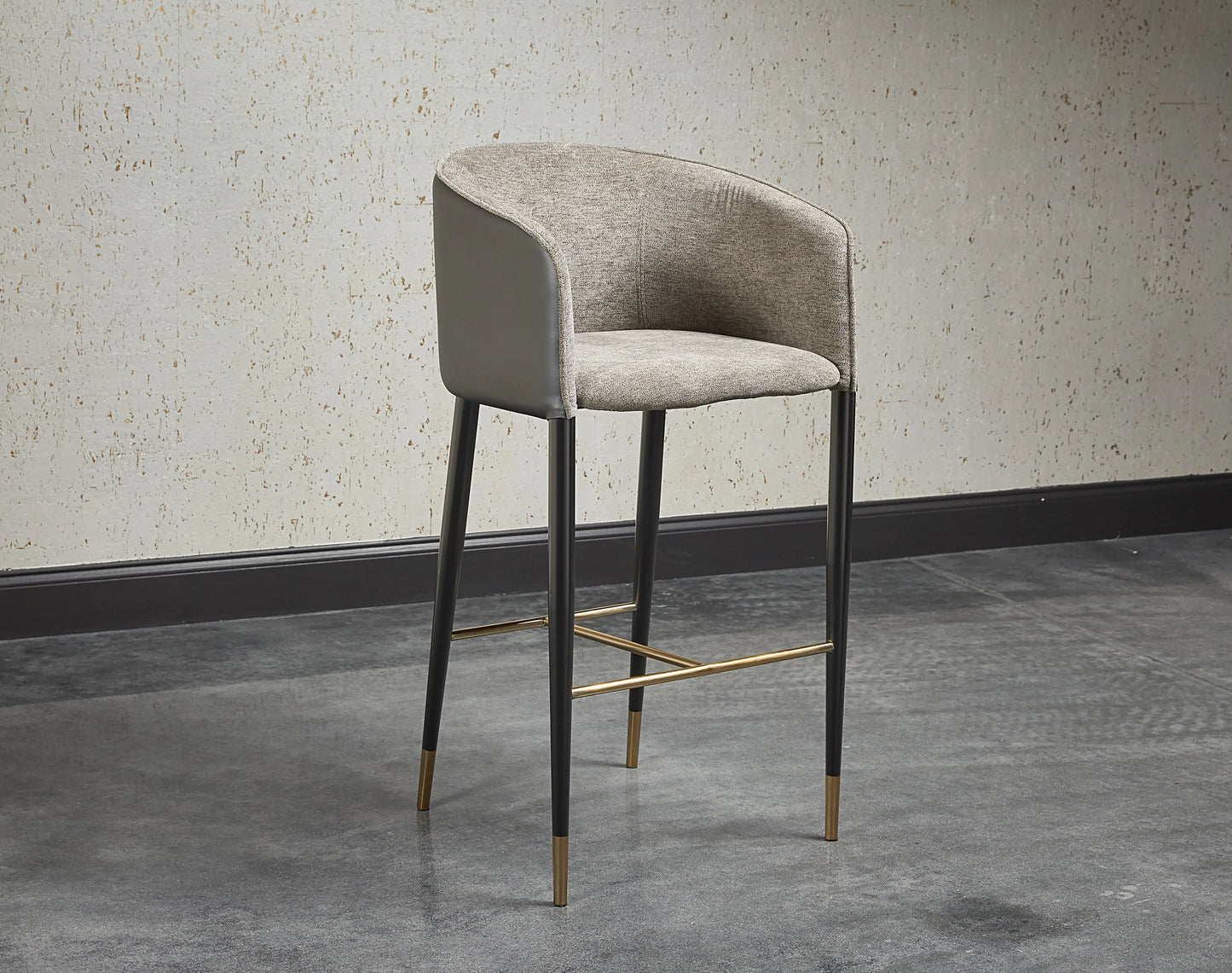 Asher Leather Upholstered Barstool