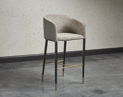 Asher Leather Upholstered Barstool