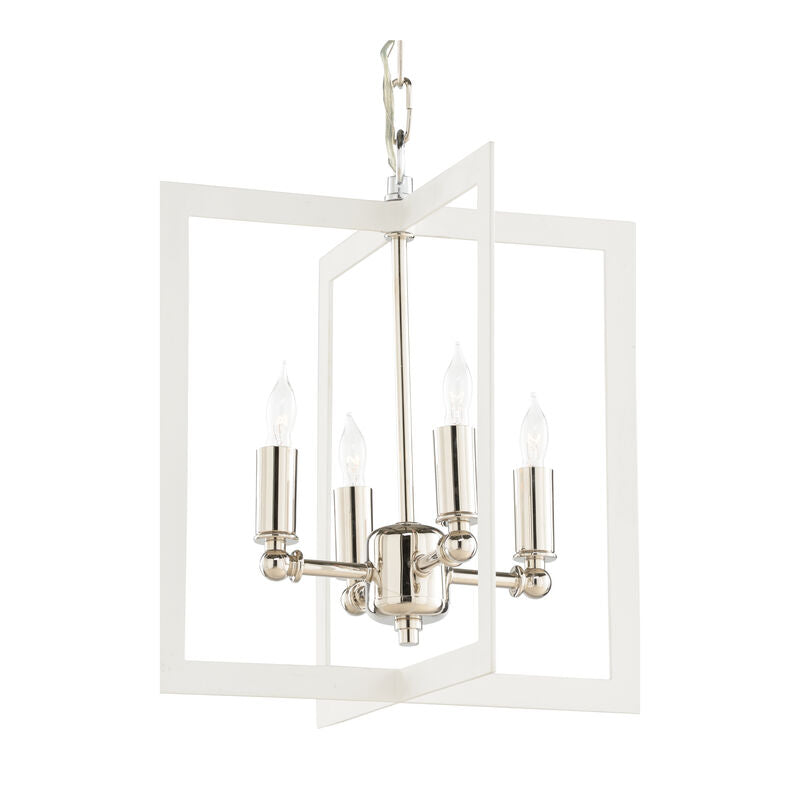 Wildwood Bayberry Hanging Clean White Finish Chandelier