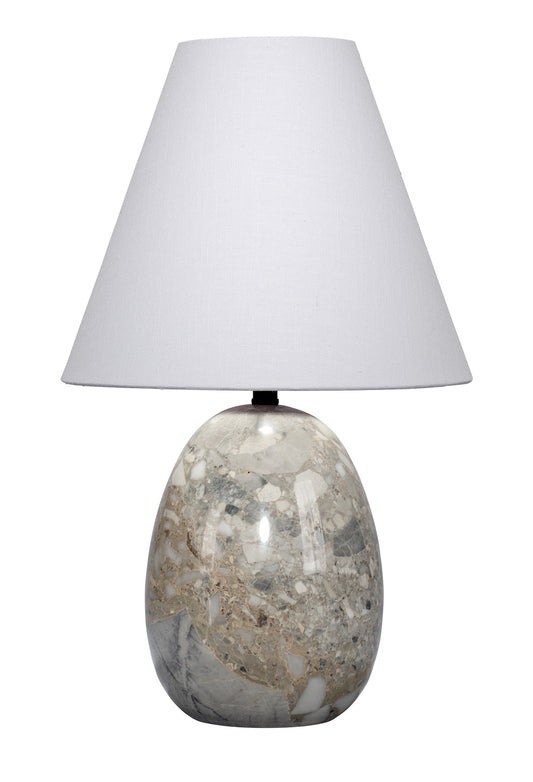 Capsule Travertine Table Lamp Elegant Home Lighting