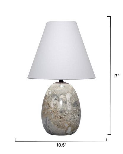 Capsule Travertine Table Lamp Elegant Home Lighting