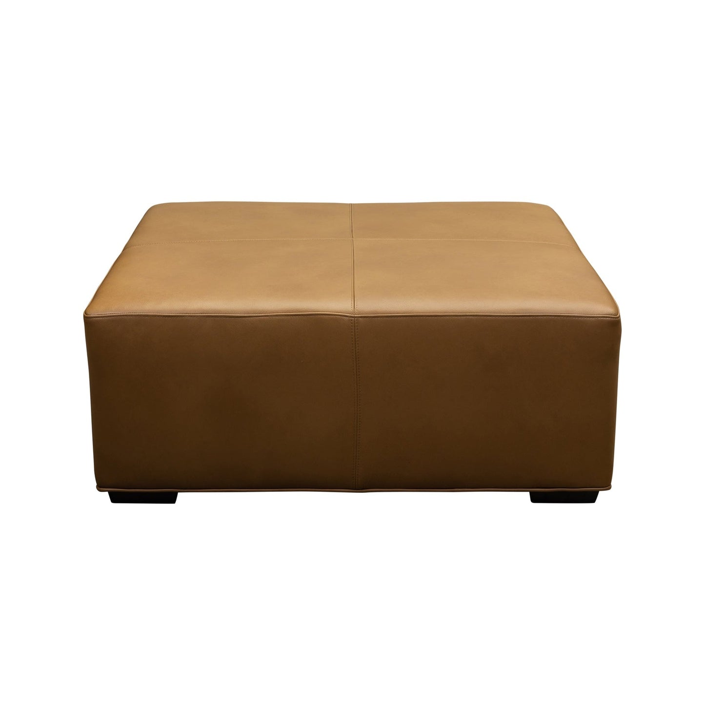 Cocktail Hour Leather Elegance Ottoman