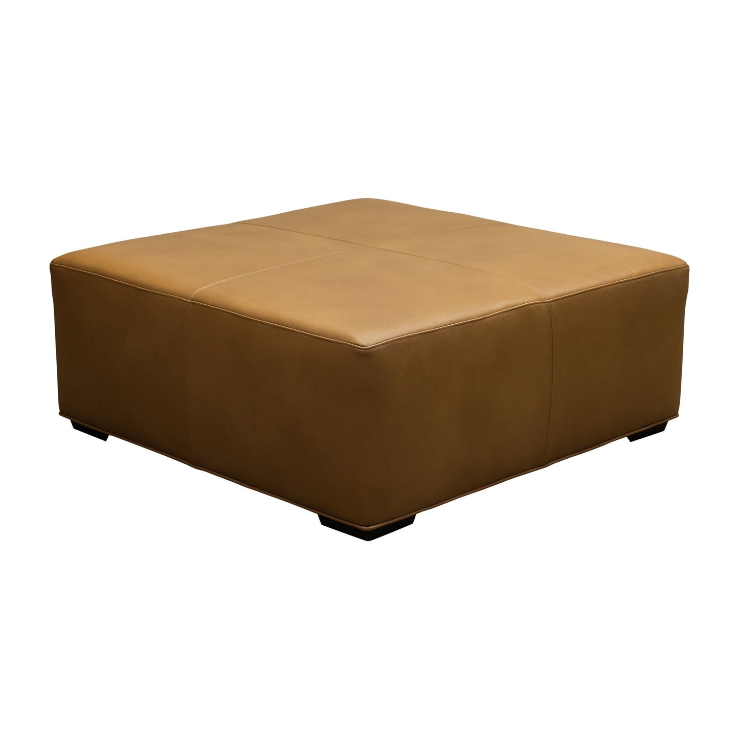 Cocktail Hour Leather Elegance Ottoman