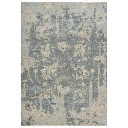 Agua Abstract Dark Gray Large Area Rugs For Living Room
