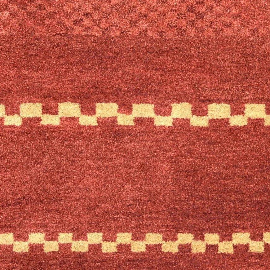 Burr Wool Red Hallway Kitchen Runner Rug -- red