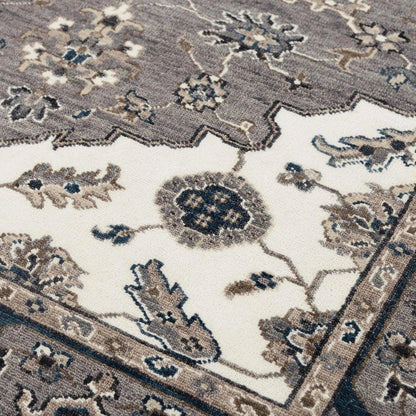 Broc Medallion Gray/ Large Area Rugs For Living Room - LOOMLAN - LOOMLAN - Area Rugs