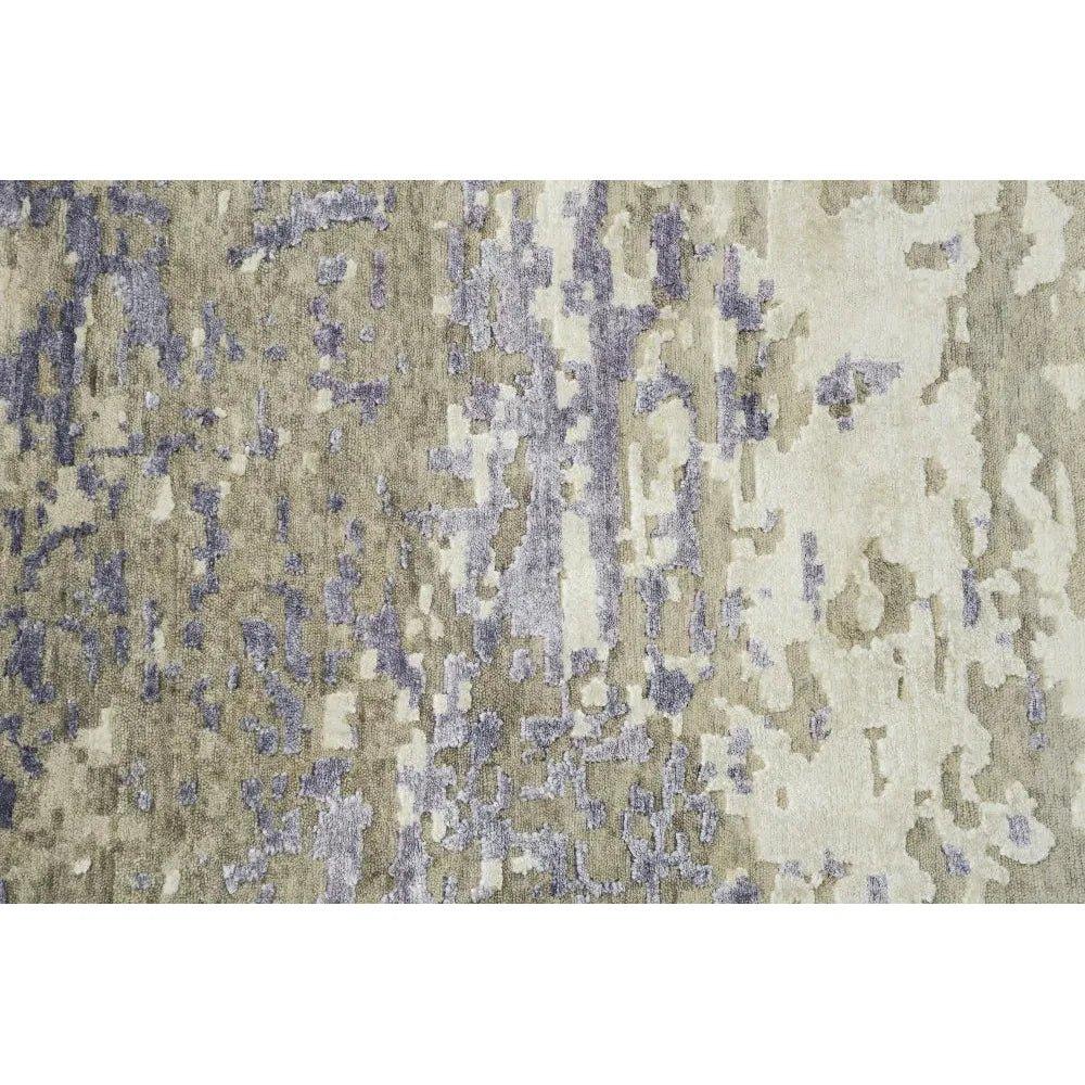 Arol Abstract Purple Large Area Rugs For Living Room -- purple