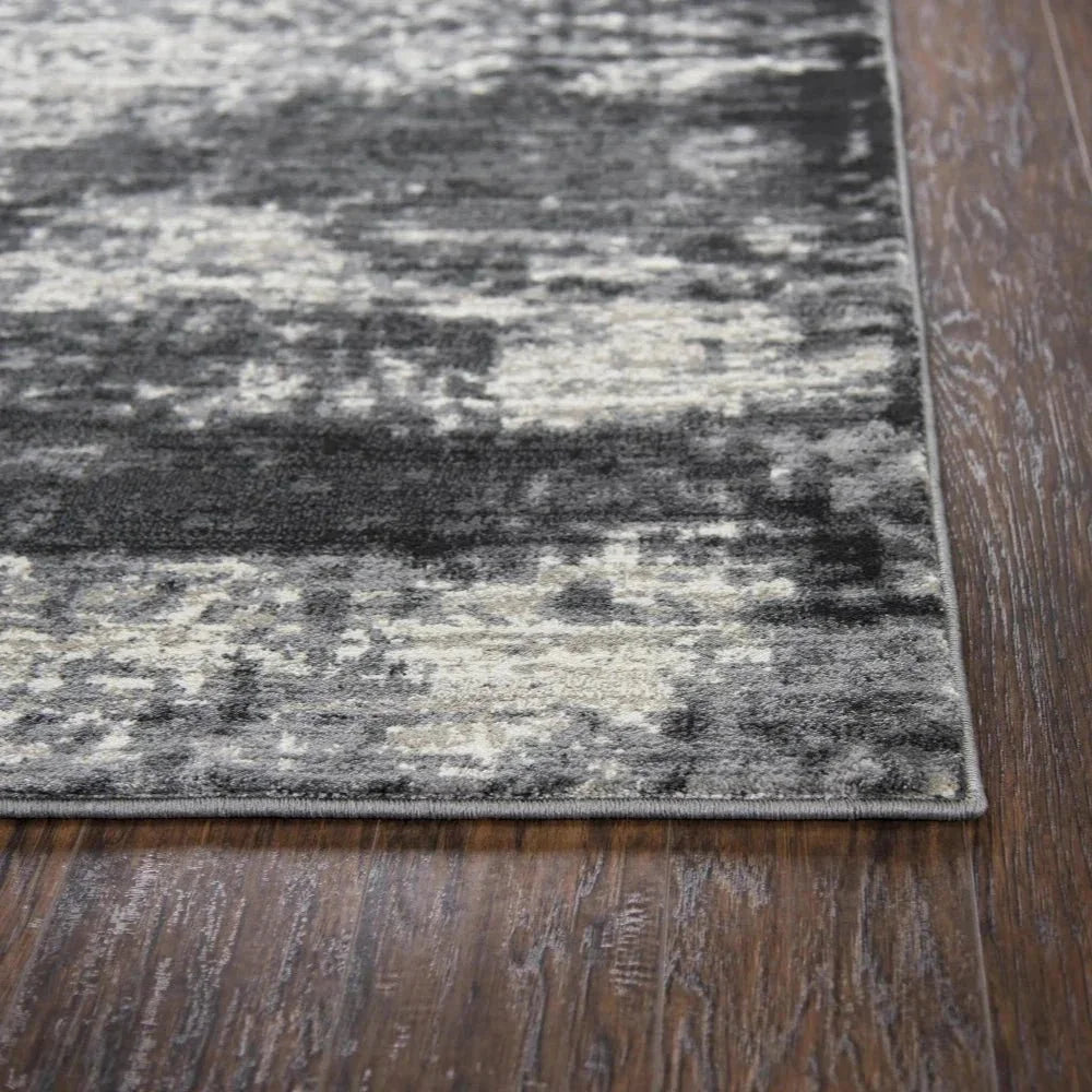 Dakh Abstract Brown Kitchen Hallway Runner Rug -- brown