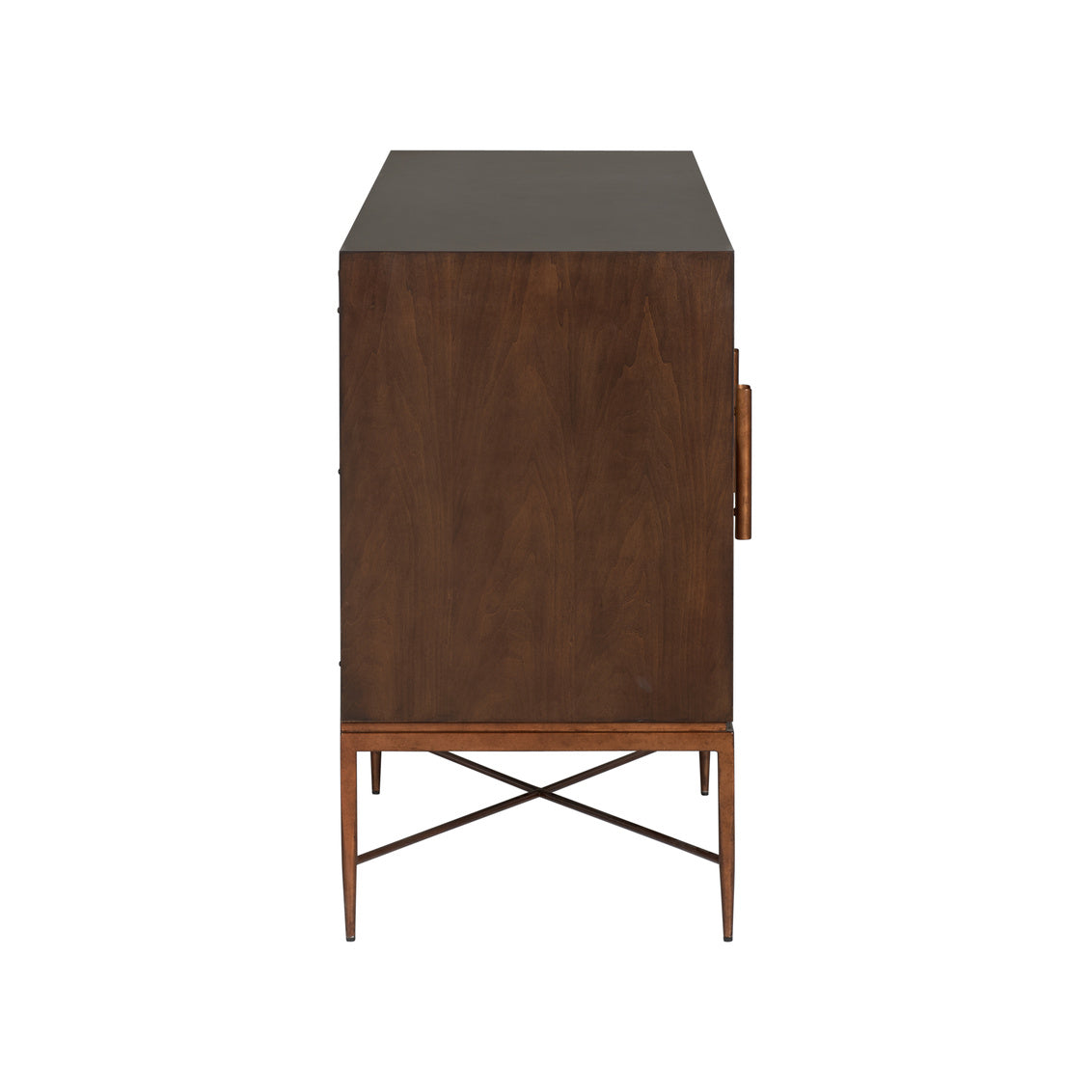 Chelsea House Swirl Pattern Four Doors Wood Credenza