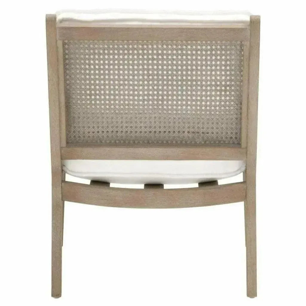 Leone Accent Chair LiveSmart White Natural Oak Cane -- view 13