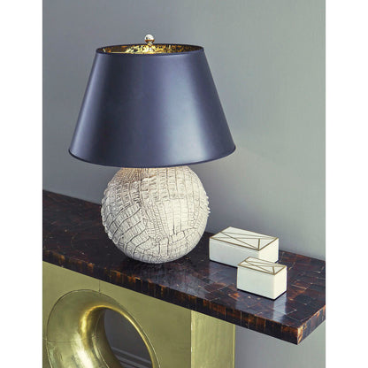 Wildwood Ally Grey Alligator Texture Table Lamp